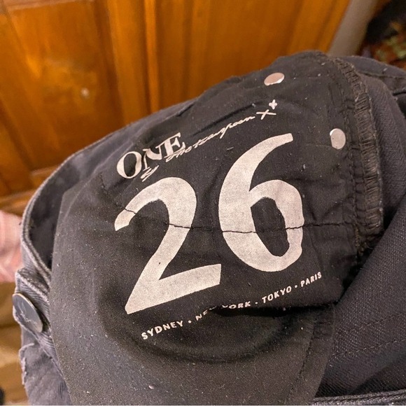 one teaspoon thrashed free birds Black distressed Jeans size 26 - Picture 10 of 13